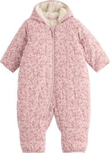 Lindex Water Repellent Padded Snowsuit DUSTY PINK 68