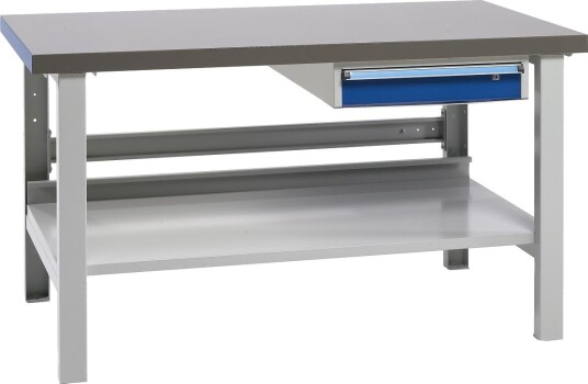 Treston C13041125 Arbeidsbenk kombinasjon B, 1000 x 750 mm Stålkledd plate, Garasjeinnredning & oppbevaring