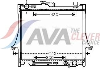 AVA COOLING SYSTEMS IS2026 Radiator motorkjøling AVA COOLING SYSTEMS IS2026 Radiator motorkjøling