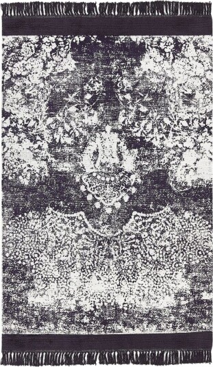 Teppe Akarsu - Fiolett, hvit, 140x200 cm