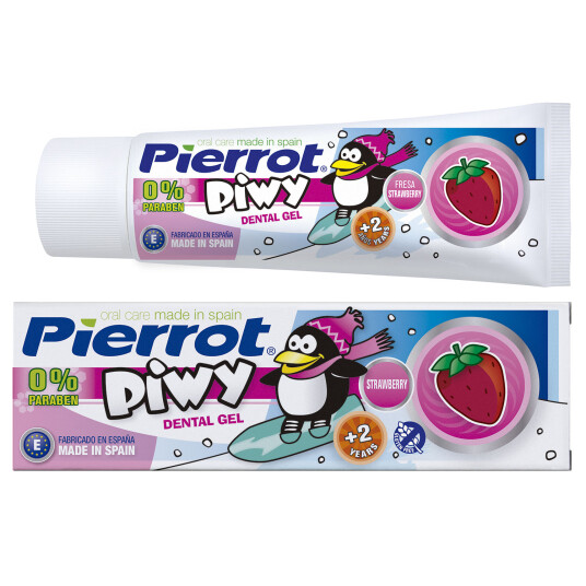 Barnetannkrem med jordbærsmak Pierrot Piwy Strawberry Barnetannkrem med jordbærsmak Pierrot Piwy Strawberry