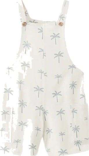 Mango Cotton Dungarees Cream 18 24M