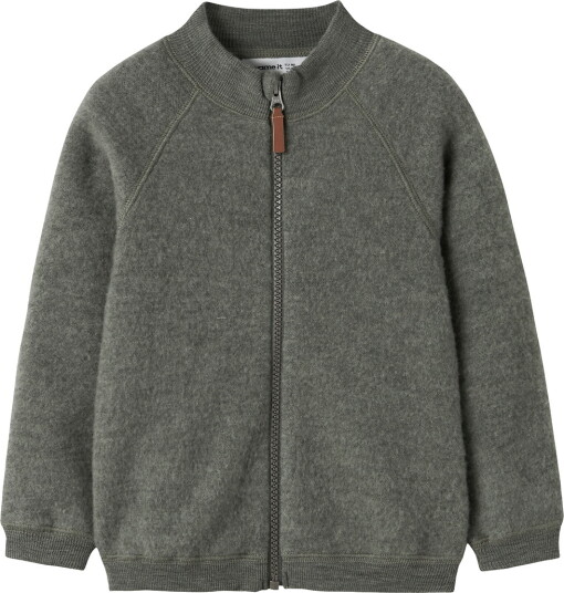 Name It Nmmwmino Wool Brushed Ls Card Green 104