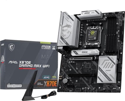 MSI MAG X870E Gaming Max Hovedkort med WiFi 7 - ATX, Socket AM5 MSI MAG X870E Gaming Max Hovedkort med WiFi 7 - ATX, Socket AM5