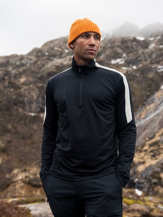 Twentyfour Aurora Half Zip Genser Sort M