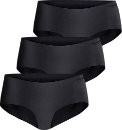 Björn Borg Truser 3P Invisible Hipster Svart X-Small Dame