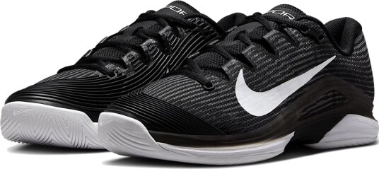Nike Zoom Vapor 12 Allcourt Tennis  og padelsko dame Black/White Dk Smoke Grey 37,5