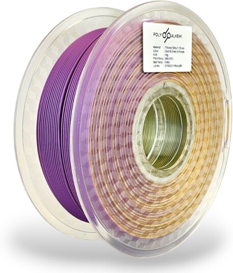 Polyalkemi Pla Silk Tricolor Gold Green Purple Polyalkemi Pla Silk Tricolor Gold Green Purple