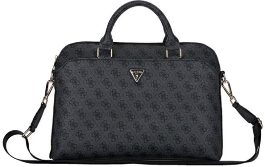 Guess Pu Trekantlogo Laptopveske 13 14 15" Svart