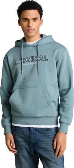 Tom Tailor Printed Sweat Hoodie   Blue   L