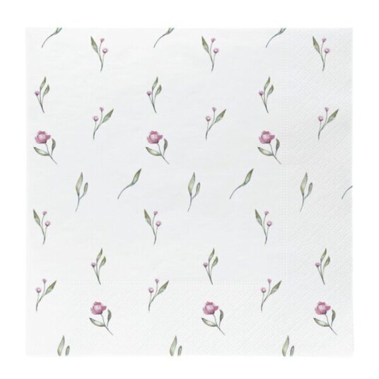 Sögne Home   Lunsjserviett 33x33 cm 20 stk sommerblomst