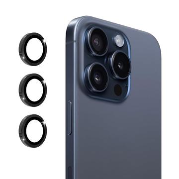 MTP Products iPhone 16 Pro/16 Pro Max Hat Prince Kamera Linse Beskytter Svart