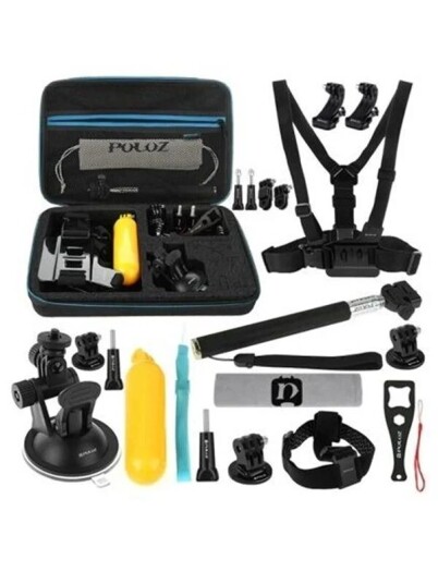 Puluz 20 in 1 Accessories Ultimate Combo Kits for sports cameras PKT11 Puluz 20 in 1 Accessories Ultimate Combo Kits for sports cameras PKT11
