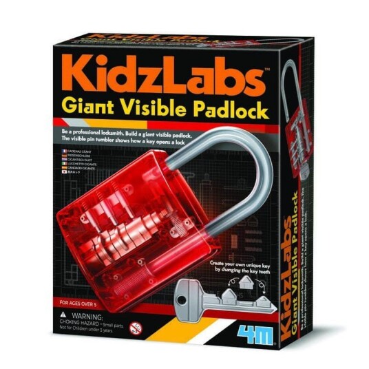 4M KIDZLABS / GIANT VISIBLE PADLOCK 4M KIDZLABS / GIANT VISIBLE PADLOCK