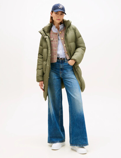 Tommy Hilfiger Modern Down Reg Coat Khaki green XS Tommy Hilfiger Modern Down Reg Coat Khaki green XS