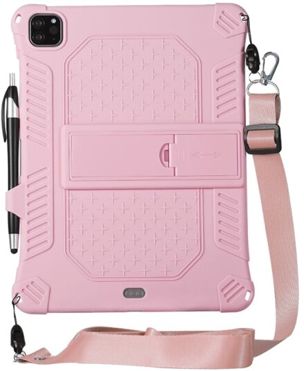 Trolsk Silikondeksel med Stropp (iPad Pro 11/Air 5/Air 4) Rosa
