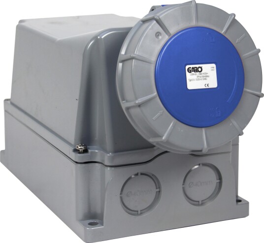 Garo Stikkontakt Uiv 4125-9 S + Ru IP67, 5-Polet 125 A Blå, 9 H