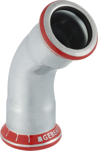 108 mm bøy FZ 45° hylse/hylse Mapress