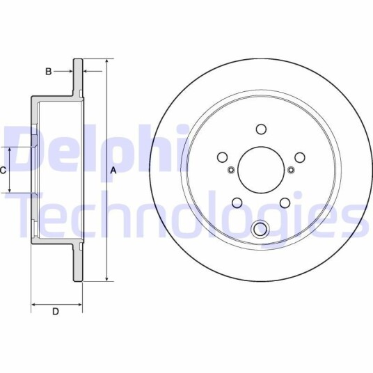 Bremseskive DELPHI BG4776C Bremseskive DELPHI BG4776C