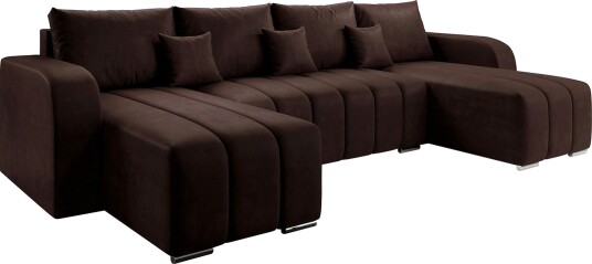 Zulueta 8 seters Sovesofa Høyre Brun
