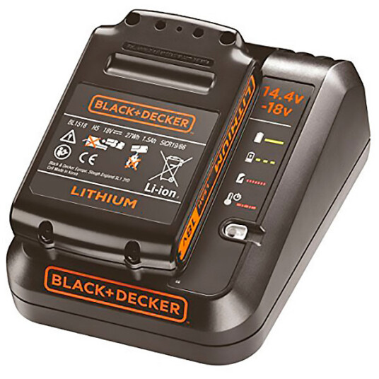 BLACK+DECKER 18V Batteri og Lader (1A) BLACK+DECKER 18V Batteri og Lader (1A)