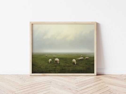 Plakat Pastoralt Saue Landskap