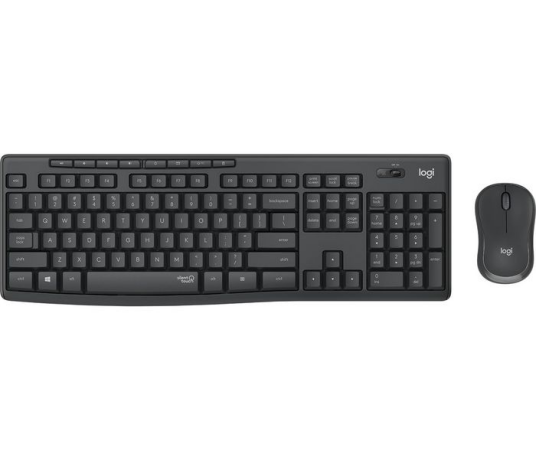 Logitech MK295 Silent Wireless Combo - Graphite - UK - Tastatur & Mussett - Engelsk - Svart Logitech MK295 Silent Wireless Combo - Graphite - UK - Tastatur & Mussett - Engelsk - Svart