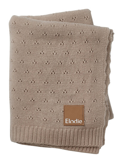 Elodie Details Pointelle Blanket - Tender Taupe - Brown - ONE SIZE
