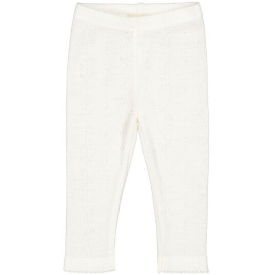MarMar Wool Pointelle Natural Leggings 9 mdr/74
