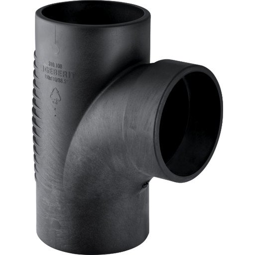 Geberit 110/110 mm Silent Grenrør med TPE Lyddemping for Avløpsinstallasjon