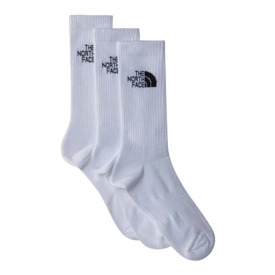 The North Face Multi Sport Cush Crew Sock 3p Tnf White L