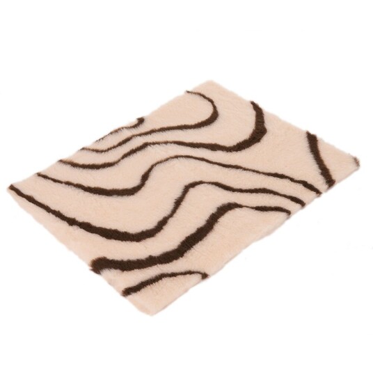 Vetbed ® Isobed Sl Hundeteppe Wave Krem/Brun L 150 X B 100 cm