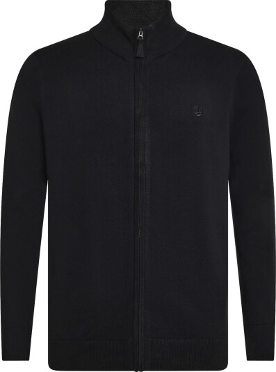 Timberland Cotton Full Zip Sweater Black XXL
