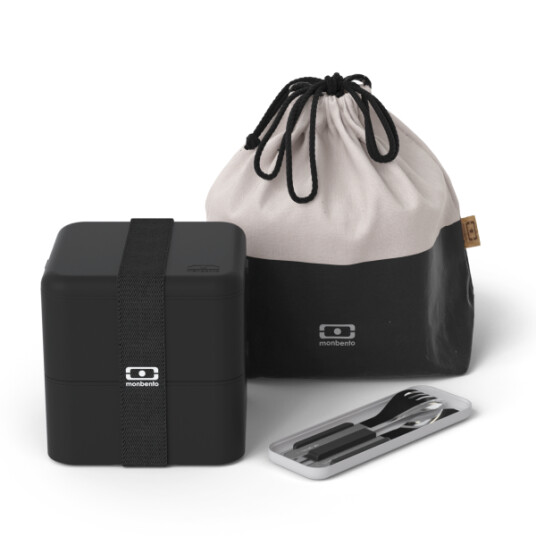 Monbento Matboks Sett Square Onyx Svart