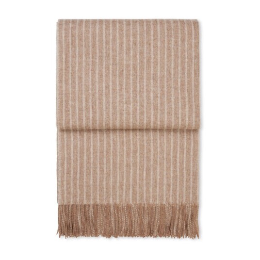 Elvang Denmark Stripes pledd 130 x 200 cm Camel Elvang Denmark Stripes pledd 130 x 200 cm Camel