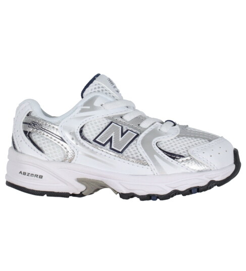 New Balance 530 Kids Bungee Lace Sneakers White 24 New Balance 530 Kids Bungee Lace Sneakers White 24