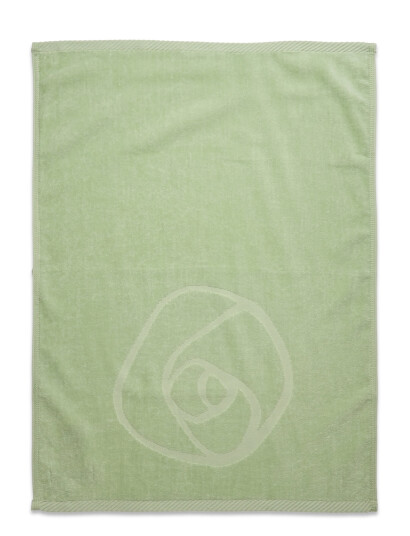 Rosemunde Towel 45X65Cm - Green - ONE SIZE