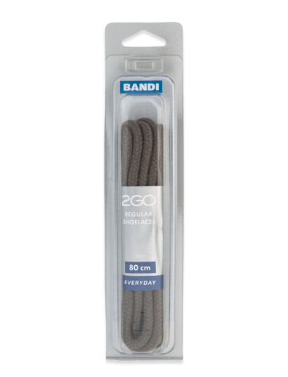 2GO 2Go Shoelace 475 - Grey - 80 cm