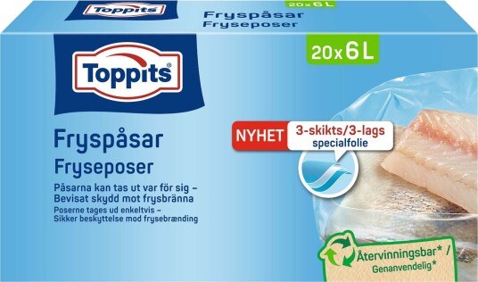Toppits Fryseposer   6L   20 stk.