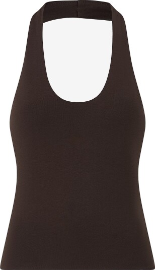 Gina Tricot   Topp Halterneck   Brun