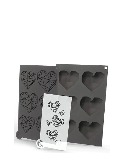 Plate it Molds Love At First Bite Set 3 Plate It Grey ONE SIZE Plate it Molds Love At First Bite Set 3 Plate It Grey ONE SIZE