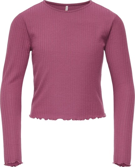 Kids Only Genser Rib KogNella Noos Grape Nektar Kids Only 9 10 år 134 140 Genser Bordeaux