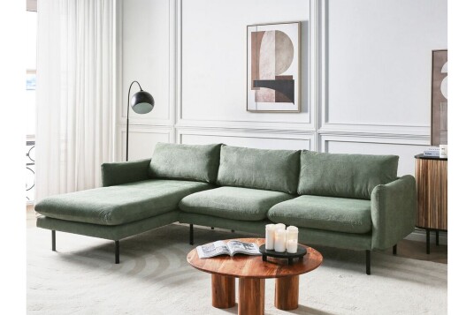 Woodal Hjørnesofa 4 seter Grønn/Svart Woodal Hjørnesofa 4 seter Grønn/Svart