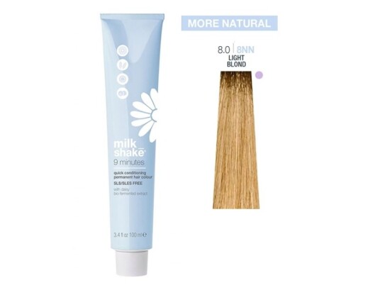 Vopsea Permanenta Rapida Milk Shake 9 Minutes 8.0 Blond Deschis 100Ml Vopsea Permanenta Rapida Milk Shake 9 Minutes 8.0 Blond Deschis 100Ml