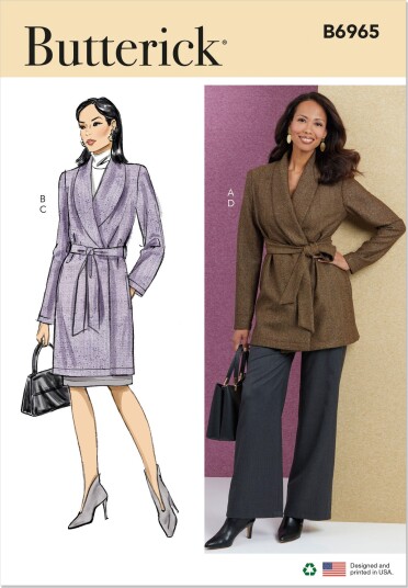 Butterick 6965 Klespakke Til Dame B5 8 10 12 14 16