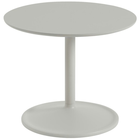 Muuto Soft Sidebord Ø48x40 Cm Sidebord & Avlastningsbord Linoleum Grå 10781