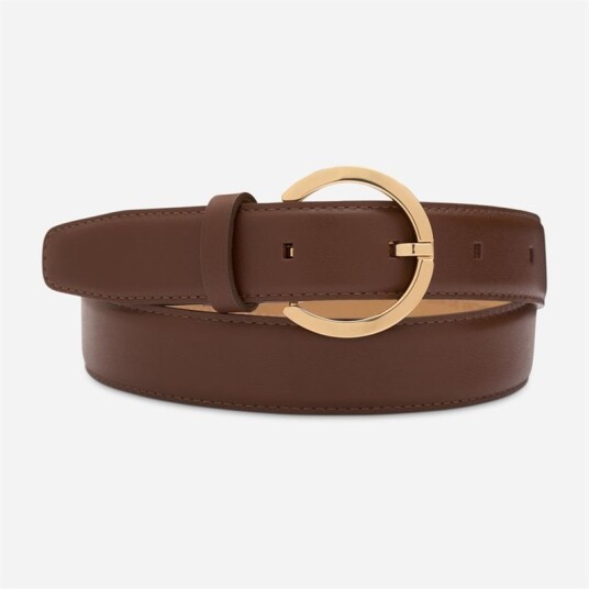 Maison Boinet Smooth Leather Belt Cacao Maison Boinet Smooth Leather Belt Cacao