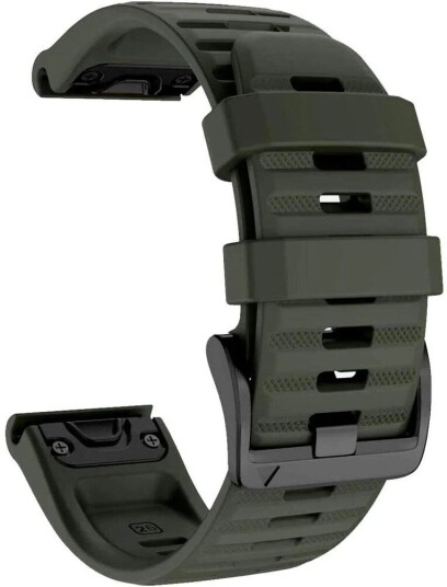INF Reim til Garmin Fenix i militærgrønn silikon INF Reim til Garmin Fenix i militærgrønn silikon