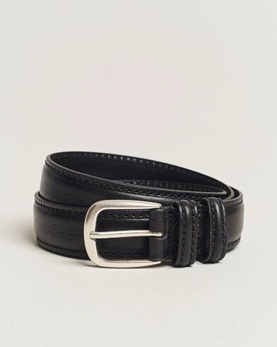 Anderson's Grained Leather Belt 3 cm Black Anderson's Grained Leather Belt 3 cm Black