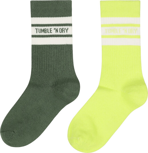 TUMBLE "N DRY Tnd Tumble Socks Colour 2 Pack Green 35/38